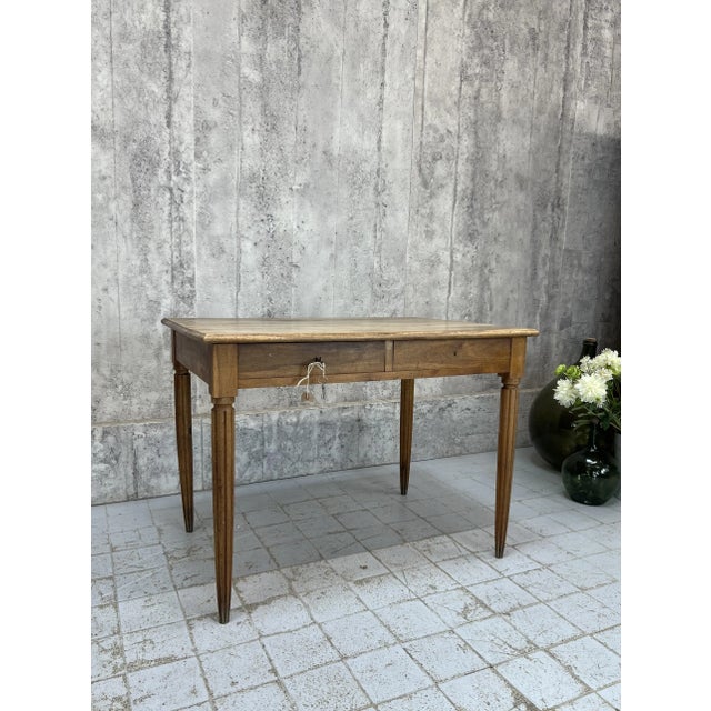 Desk in Walnut, 1930s For Sale - Image 4 of 11