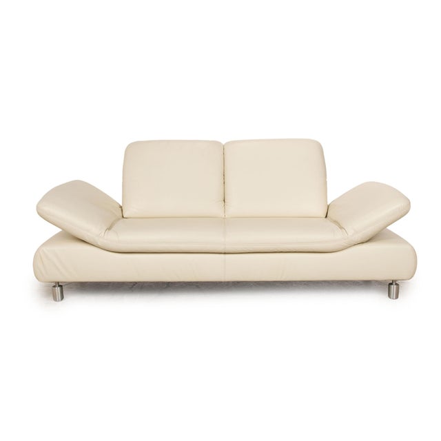 Rivoli Leather Two Seater Cream Sofa from Koinor For Sale - Image 16 of 16