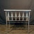 French Antique French Wrought Iron Console Table With Marble Top | Balcony Railing Console For Sale - Image 3 of 11