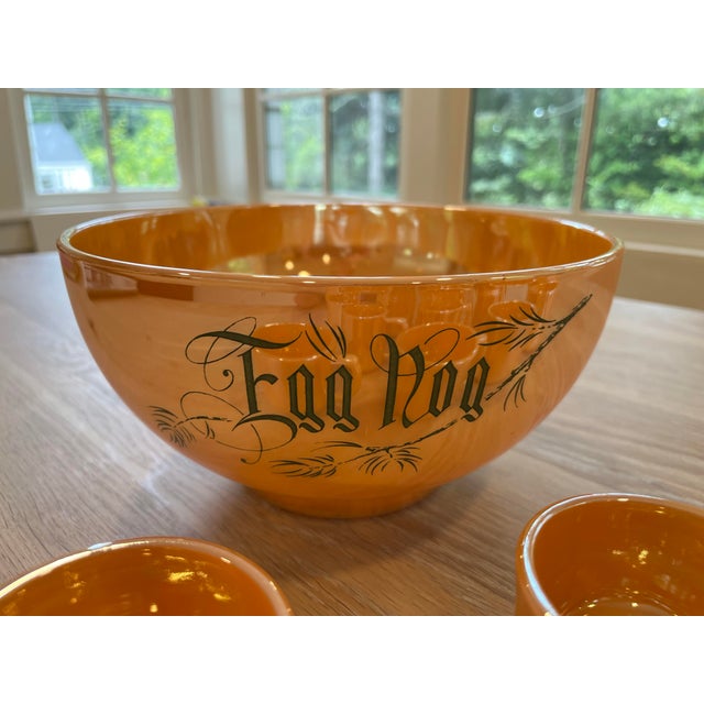 Mid-Century Modern 1950s Mid-Century Holiday Punch Egg Nog Set- 12 Pieces For Sale - Image 3 of 6