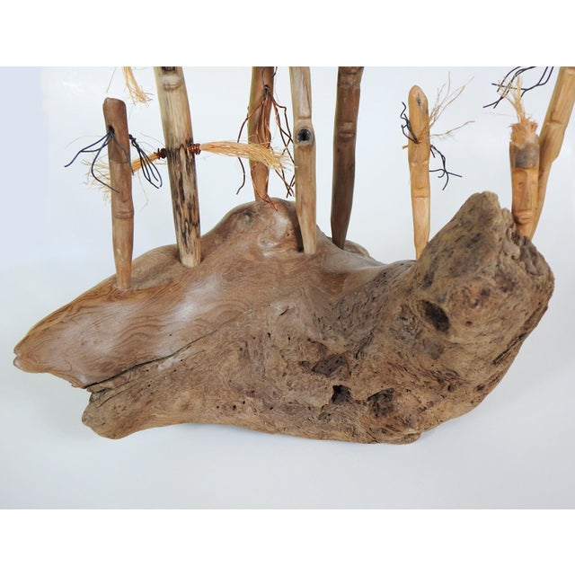 Contemporary Driftwood Abstract Figure Sculpture For Sale In Seattle - Image 6 of 10