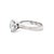 Contemporary 18ct White Gold Champagne Diamond Ring 1.35ct 3.63g, Size 3.75 For Sale - Image 3 of 6