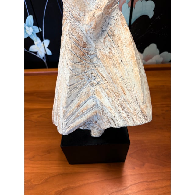 Wood Signed Mid Century Original Austin Productions Brutalist Talll 32" Sculpture For Sale - Image 7 of 12