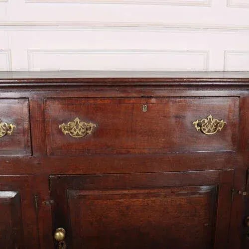 English Oak Dresser Base For Sale - Image 5 of 13
