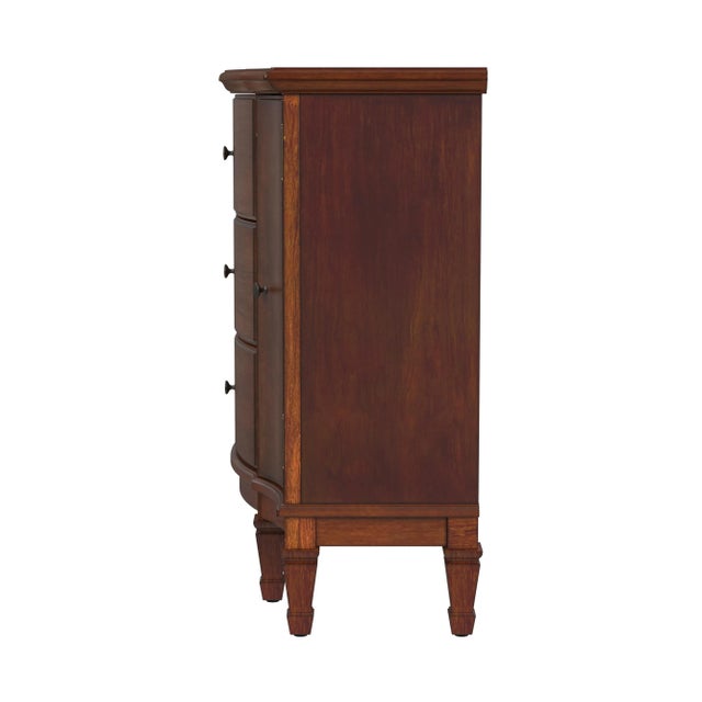 2020s Sheffield 3 Drawer 2 Door Accent Cabinet, Antique Cherry For Sale - Image 5 of 8