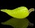 Murano Murano Italian Art Glass Bright Yellow Gold Flecks Leaf Shape Decorative Jewelry Trinket Dish For Sale - Image 4 of 7