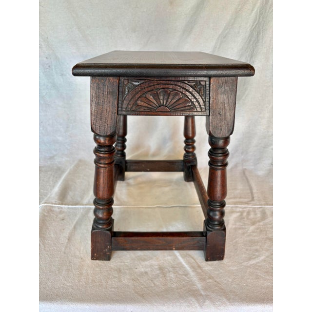 18th Century English Oak Joint Stool For Sale - Image 10 of 12