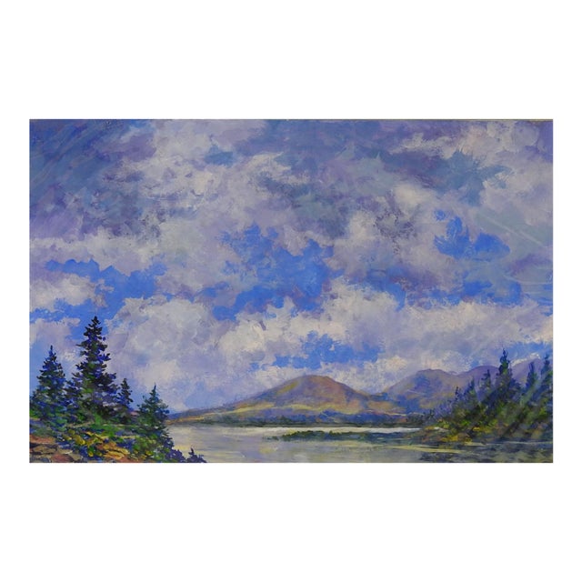 Late 20th Century Harshaw Creek Arizona Impressionist Landscape Painting For Sale