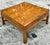Mid 20th Century Vintage Boho Burl Wood Campaign Coffee Table For Sale - Image 5 of 6