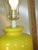 Vintage Mid Century Modern Ceramic Art Pottery Retro Yellow Large Table Lamps - a Pair For Sale - Image 15 of 16
