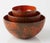 Persimmon Hanova of Pasadena Rare Enameled Steel "Lava" Bowl - Rust/Orange 3pc Set For Sale - Image 8 of 8