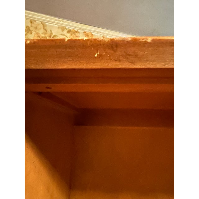 Mid 20th Century Wooden American of Martinsville Armoire With Mirror For Sale - Image 9 of 12