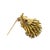 Modern Vintage 18k Yellow Gold Porcupine Brooch With Ruby Eyes For Sale - Image 3 of 5