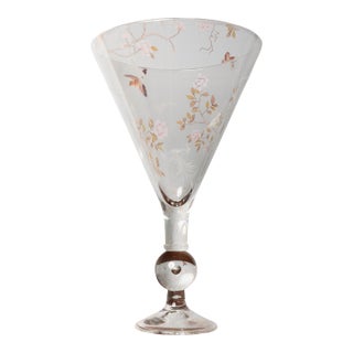 Mid 20th Century Etched Fairy Vase For Sale