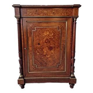 Antique Cabinet with Marble For Sale