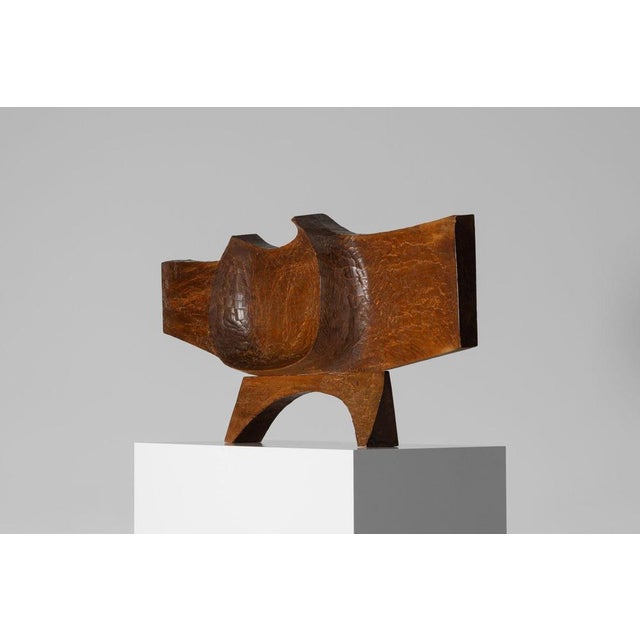 Yasuo Fuke, Abstract Sculpture, 1960, Mahogany For Sale - Image 17 of 18