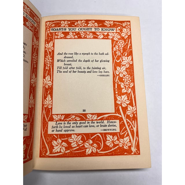 Tan 1908 Toasts You Ought to Know Book For Sale - Image 8 of 11