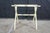 Gate House Ivory Contour Leg Wood Luggage Rack With 3 Petit Point Straps For Sale - Image 15 of 16