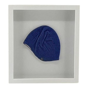 Framed Vintage Blue Swim Cap