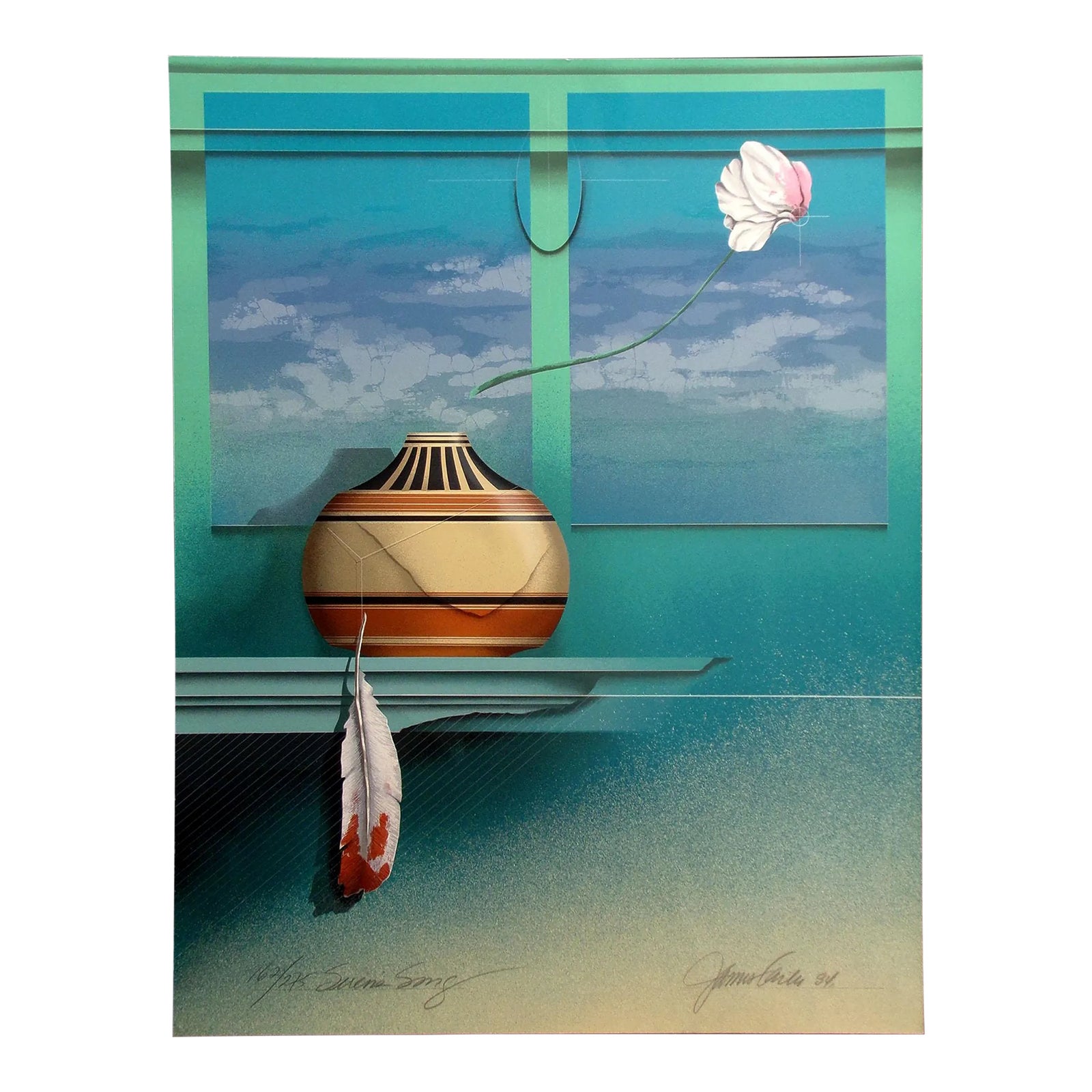 James Carter “Siren’s Song” Still Life Signed Numbered Art Serigraph