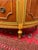 Vintage Neoclassical Louis XVI-Style Demilune Chest With Floral Painted Panel For Sale - Image 4 of 9
