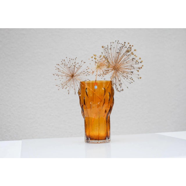 Finnish Art Glass Vase by Kaj Blomqvist for Humppila For Sale - Image 12 of 14