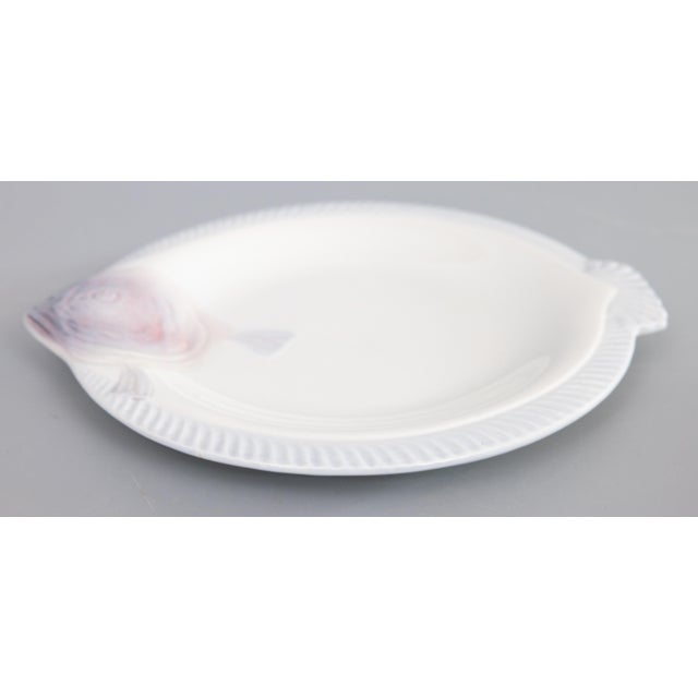 Art Deco Art Deco French Longwy Majolica Fish Plate, Circa 1930 For Sale - Image 3 of 6