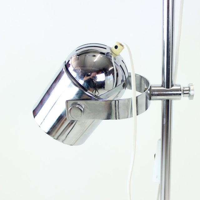 Vintage Chrome Double Spotlight Floor Lamp from Combi Lux, Czechoslovakia, 1970s For Sale - Image 6 of 14