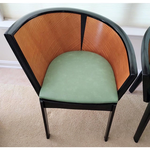 Pair of Barrel Accent Chairs by Bernhardt For Sale In Baltimore - Image 6 of 13