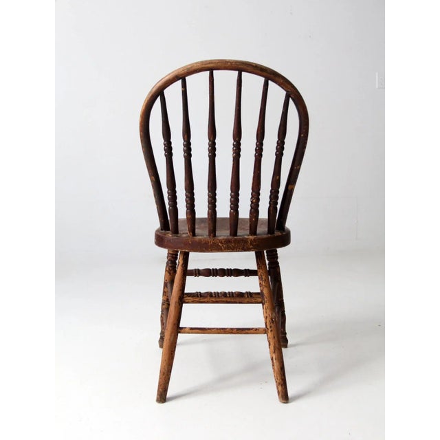 Antique Windsor Chair For Sale - Image 4 of 11