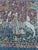 Nice vintage French Aubusson style tapestry with a design of a 15th century museum tapestry “Dame à la licorne - le goût »...