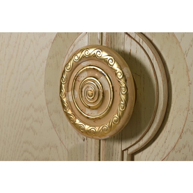 Wood Thomasville Mediterranean Oak Armoire Dresser or Gentleman's Chest, Circa 1970s For Sale - Image 7 of 12