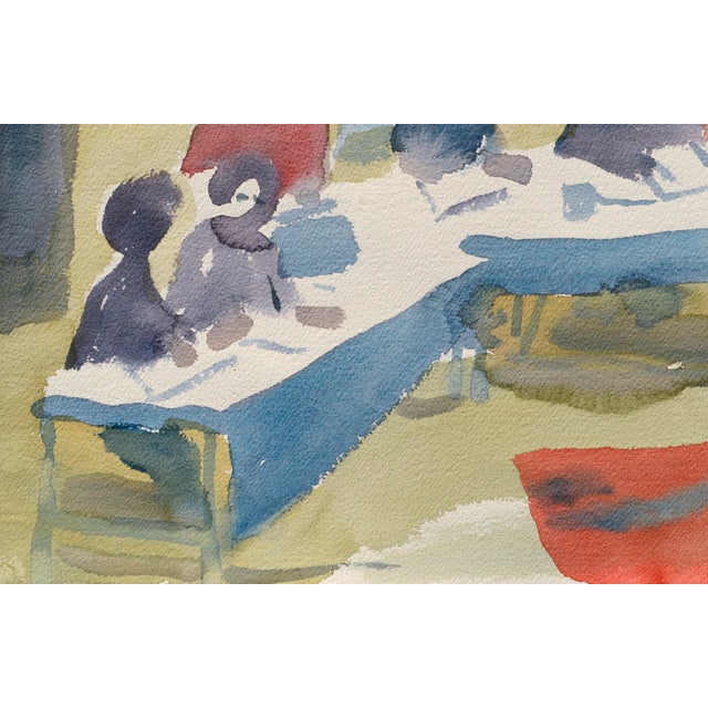 American Vintage Classroom Figurative by Les Anderson For Sale - Image 3 of 6