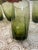 1960s 1960s Anchor Hocking Drinking Glasses in Central Park Ivy Green Swirl Pattern - Set of 4 For Sale - Image 5 of 9