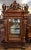 19th Century Renaissance Revival Atlas Walnut Figural Curio China Cabinet Dimensions : 52" Wide X 23" Deep X 102" Tall...