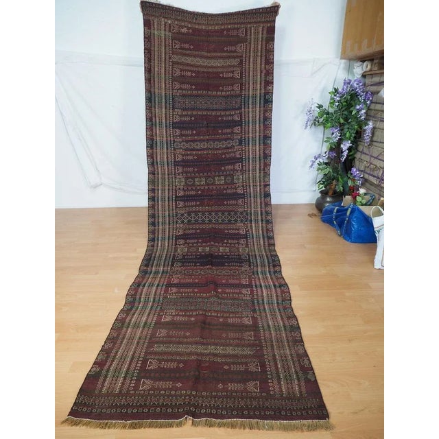1930s Vintage Tribal Nomadic Beluch Kilim Rug, Afghanistan, 1930s For Sale - Image 5 of 13