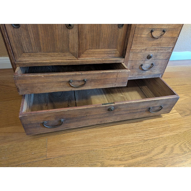 Coffee Antique Japanese Ko-Tansu Merchant Chest, Circa 1900–1920 For Sale - Image 8 of 12