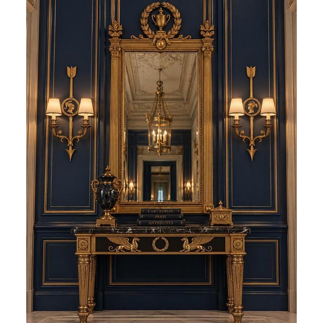 Neoclassical Bronze Two-Light Wall Sconces, 1880, Set of 2 For Sale - Image 10 of 12