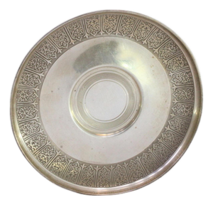 Slavic Style Engraved Silver Bowl