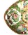Chinese Famille Rose Porcelain Oval Trinket Bowl with pierced handles at each end. Bowl is hand-painted with Chinese court...