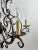 Late 20th Century French Art Nouveau Style Metal & Crystal 6 Light Scroll Chandelier For Sale - Image 9 of 11