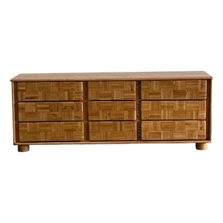 1970s Post Modern Dresser in Oak For Sale