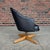 Harvey Probber Harvey Probber Swivel Club Chair on Walnut Base For Sale - Image 4 of 11