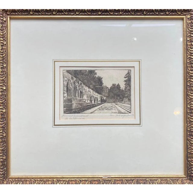 Black C. Bernier, International Monument of the Reformation, Geneva, 1800s, Etching For Sale - Image 8 of 8