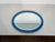 Oval shaped mirror with a bluish outline by Crystal Art Torino. Circa 1960 For Sale - Image 12 of 12