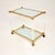 Mid-Century Modern Vintage French Acrylic Glass and Gold-Plated Drinks Trolley, 1970s For Sale - Image 3 of 10
