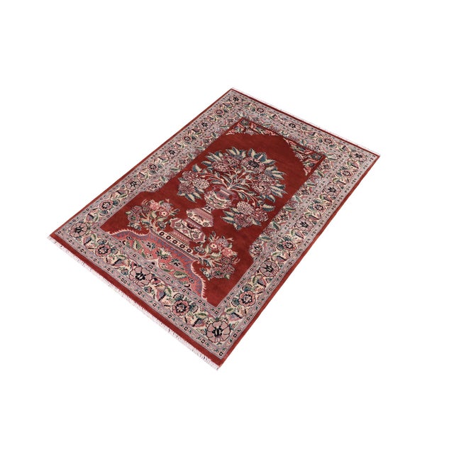 Designed with mesmerizing intricacy and gorgeous color palette, this hand-knotted masterpiece demonstrates the beauty and...