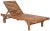 Newport Chaise Lounge Chair with Side Table, Natural/Beige Cushion For Sale - Image 11 of 11