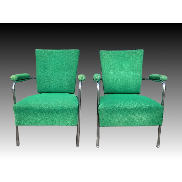 Set of Vintage Armchairs in Bauhaus Style by Joseph Perestegi, 1960s For Sale - Image 5 of 18