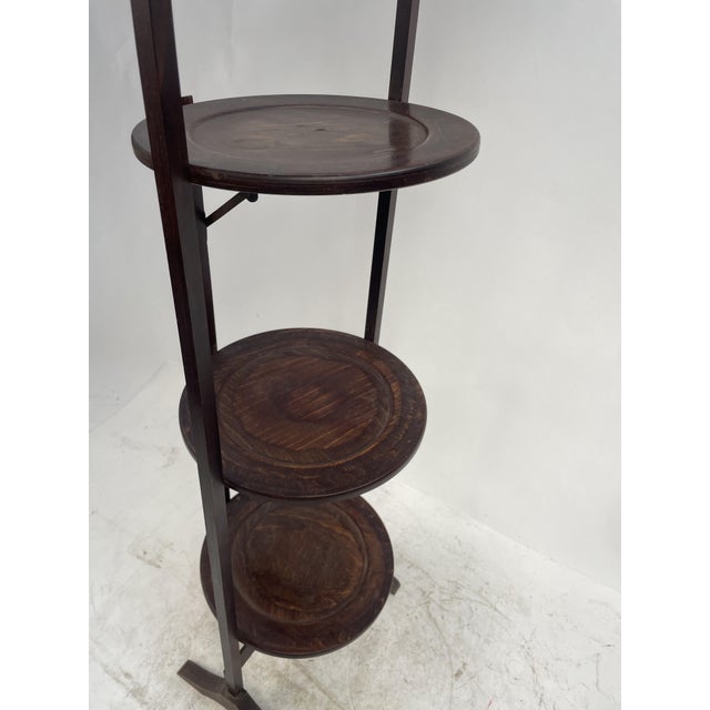 Vintage Foldable Wooden Flower Stand, 1930s For Sale - Image 13 of 14